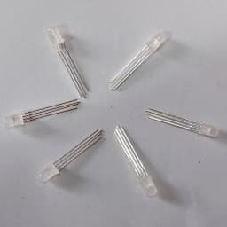 50PCS 5MM High Brightness Full Color LED Light Emitting Diode Four Pin Red Green Blue Three Color RGB Seven Color Light