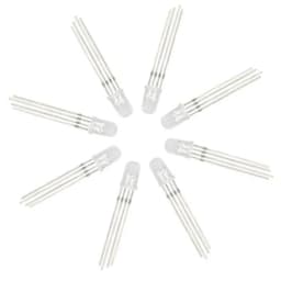 50PCS 5MM High Brightness Full Color LED Light Emitting Diode Four Pin Red Green Blue Three Color RGB Seven Color Light