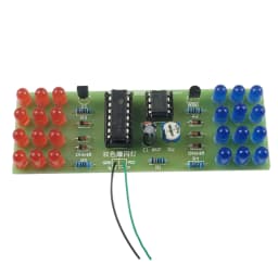 Red Blue Double Color Flashing Lights Kit Strobe NE555 + CD4017 Practice Learning DIY Electronic Kits