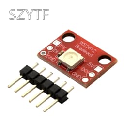 1-100PCS WS2812B 5050 RGB LED Breakout Module Addressable Full Color Single Pixel Board DC 5V for Arduino ESP32 Raspberry Pi DIY