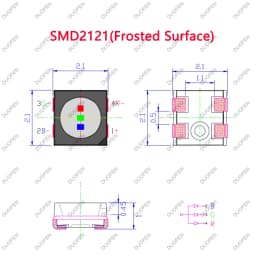 1000 pcs ,SMD2121(Frosted Surface) full color LED lamp beads used for LED display maintenance,Indoor RGB components for display