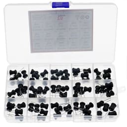 75pcs/Box 8 x 10mm cylindrical Power Inductor Kit 2.2UH 4.7UH 10UH 22UH 33UH 47UH 68UH 100UH 220UH 330uh 470uh 680uh 1MH 10MH