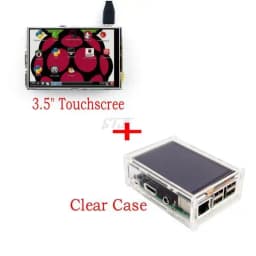 3.5 LCD TFT Touch Screen Display with Stylus for Raspberry Pi 2 Pi 3 + Acrylic transparent Case
