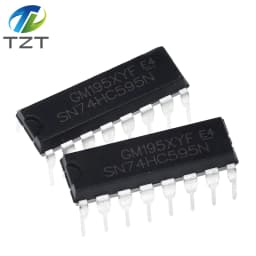 TZT 10/30PCS SN74HC595N SN74HC595 74HC595N 74HC595 WITH 3 STATE OUTPUT REGISTERS