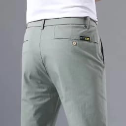2025 Spring Autumn Thin Slim Men Casual Pants Classic Business Cotton Stretch Golf Trousers Korean Fashion Male Clothing Pants