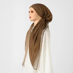 Premium Gradient Printed Viscose Instant Hijab Caps For Women Fashion Design Long Soft Elasticity Turban Islam Eid Hijab Caps