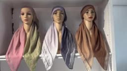 Premium Gradient Printed Viscose Instant Hijab Caps For Women Fashion Design Long Soft Elasticity Turban Islam Eid Hijab Caps