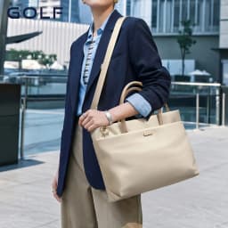 GOLF Women's Fashion Briefcase 15" Laptop Handbag Waterproof Nylon Tote Shoulder Bag Large Capacity Crossbody Bag Versatile