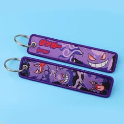 Pokemon Anime Embroidery Keychain Key Fob Jet Tag for Cars Motorcycles Backpack Key Ring Pendant Jewelry Anime Fan Accessories