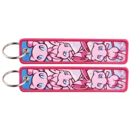 Pokemon Anime Embroidery Keychain Key Fob Jet Tag for Cars Motorcycles Backpack Key Ring Pendant Jewelry Anime Fan Accessories