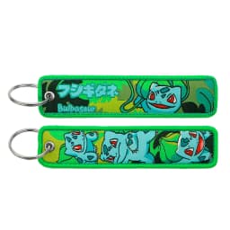 Pokemon Anime Embroidery Keychain Key Fob Jet Tag for Cars Motorcycles Backpack Key Ring Pendant Jewelry Anime Fan Accessories