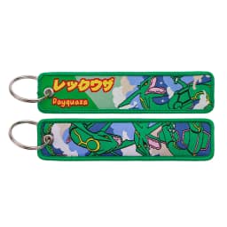 Pokemon Anime Embroidery Keychain Key Fob Jet Tag for Cars Motorcycles Backpack Key Ring Pendant Jewelry Anime Fan Accessories