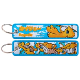 Pokemon Anime Embroidery Keychain Key Fob Jet Tag for Cars Motorcycles Backpack Key Ring Pendant Jewelry Anime Fan Accessories