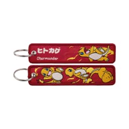Pokemon Anime Embroidery Keychain Key Fob Jet Tag for Cars Motorcycles Backpack Key Ring Pendant Jewelry Anime Fan Accessories