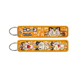 Pokemon Anime Embroidery Keychain Key Fob Jet Tag for Cars Motorcycles Backpack Key Ring Pendant Jewelry Anime Fan Accessories