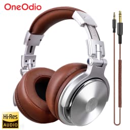 Oneodio Wired HiFi Headphones Professional Studio DJ Headphones With Mic Over Ear Hi-Res Headset Monitoring For AMP Guitar Phone
