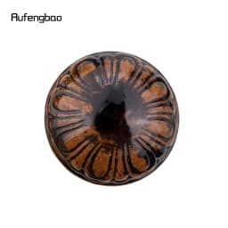 Black Brown Creative Round Wooden Fashion Walking Stick Cospaly Wood Cane  Performance stage Cane  95cm  Performance Stage Cane
