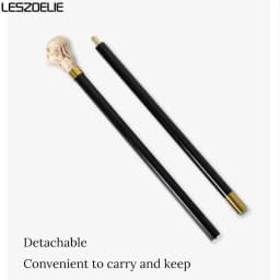 Luxury Elegant Resin Lion Head Walking Cane With Black Beech Wood Waling Stick for Men And Women