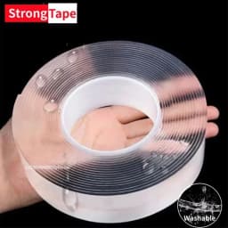 Nano Tape Super Strong Double-Sided Adhesive Tape Transparent Reusable Waterproof Tapes Heat Resistance Home Bathroom Decoration