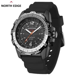 NORTH EDGE EVOQUE2 Waterproof Outdoor Electronic Solar Watch - Speed Luminous Digital Sport Timepiece for Active Living