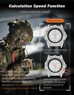 NORTH EDGE EVOQUE2 Waterproof Outdoor Electronic Solar Watch - Speed Luminous Digital Sport Timepiece for Active Living