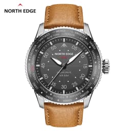 NORTH EDGE MACH Sports Electronic Watch Pointer Type Solar Charging Quartz Watch Luminous Waterproof Long Battery Light Energy