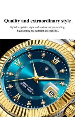Fashion Quartz Wristwatches Luxury Brand Diamond Watch For Man Gifts High Quality Digital Dial Mens Automatic Watches Men Clock