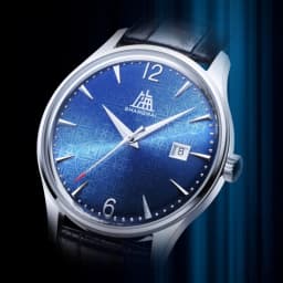 SHANGHAI Couple Automatic Watches 39mm Sapphire Mechanical Watch Date Display Flower Pattern Dial 316L Stainless Steel New S5001