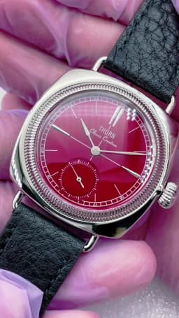 THORN T017 Quartz Watch Sapphire Glass 100M Waterproof Small Seconds Genuine Leather Strap Men Women Couples Wristwatch