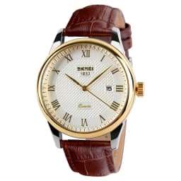 SKMEI 9058 Lovers Quartz Watch Love Witness Time Women Men Leather Strap Sports Waterproof Wristwatches Date Clock Reloj Hombre