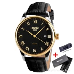 SKMEI 9058 Lovers Quartz Watch Love Witness Time Women Men Leather Strap Sports Waterproof Wristwatches Date Clock Reloj Hombre