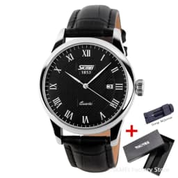 SKMEI 9058 Lovers Quartz Watch Love Witness Time Women Men Leather Strap Sports Waterproof Wristwatches Date Clock Reloj Hombre