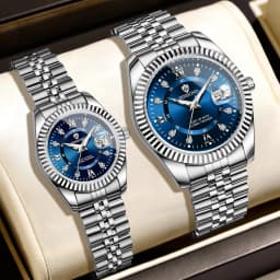 BINBOND Original Couple's Quartz Watches Luminous Waterproof Men's Women's Watch Mujer Reloj Ofertas Hoy Relogios Casal