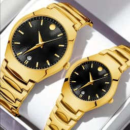 YaLaLuSi Stylish Minimalist Steel-Strap Bracelets for Men and Women Elegant Business Watches, Perfect as Gifts for Couples Reloj