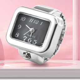 Personalized, Fashionable, Creative Square Dial, Arabic Numeral Scale Ring, Mini Watch, Couple's Cheap Item