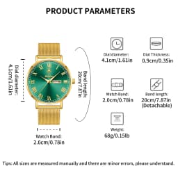 Stylish, Retro, and Minimalist Calendar Watches for Men and Women: Business, Commuting, and Couples' Watches—Perfect Gifts Reloj