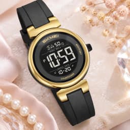 SKMEI 2633 Sports Digital Watches For Men Women 5Bar Waterproof Fashion Wristwatches EL Light Week Date Display Countdown Chrono