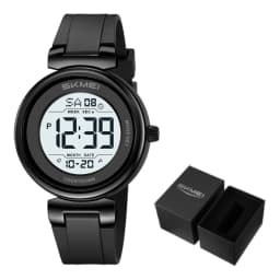 SKMEI 2633 Sports Digital Watches For Men Women 5Bar Waterproof Fashion Wristwatches EL Light Week Date Display Countdown Chrono