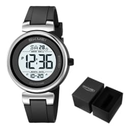 SKMEI 2633 Sports Digital Watches For Men Women 5Bar Waterproof Fashion Wristwatches EL Light Week Date Display Countdown Chrono