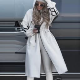 Spring Women Parka Jacket Coat Long White Hoodie Thick Warm Coats Female Spring New Elegant Casual Trendy Ladies Clothes