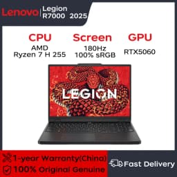 Lenovo Gaming Loptop LEGION R7000 2025 15.3" 180Hz AMD Ryzen7 H 255 16/32G DDR5 512G/1TB/2TB SSD RTX5050/5060 Gaming Notebook PC