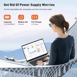 Blossom 6500Y New 17.3" Laptop 16GB RAM 512GB SSD Intel N5095 Portable Notebook Lightweight Keyboard Windows 11 Pro