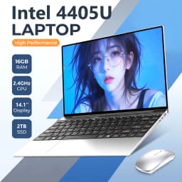 14.1" Intel 4405U Laptop Computer Windows 11 16GB RAM 512GB 1TB 2TB SSD Portable Notebook PC Backlight Office Study Laptops