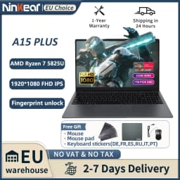 Ninkear A15 Plus Laptop, Amd Ryzen 7 5825U, 15.6" Fhd Ips Display, 32Gb Ddr4 Ram, 1Tb Pcie Ssd, 57Wh Battery, Fingerprint Unlock, Backlit Keyboard, Wifi