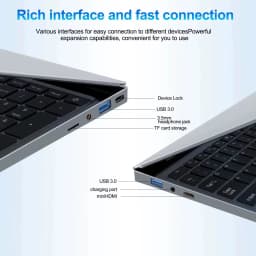 15.6" Ultraslim Laptops Intel Core i9 10980HK Fingerprint Unlock Laptop 16GB RAM 2TB SSD Windows 11 Gaming Office Study Computer