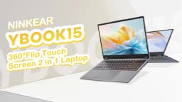 Ninkear YBook 15 Laptop 2 in 1 16GB RAM 512GB SSD 15.6 Inch Full HD Display AMD Ryzen 3 3250U Windows 11 Backlit Keyboard 360° Touchscreen 2 in 1 Convertible Notebook for Business Home Office Study and Everyday Multitasking