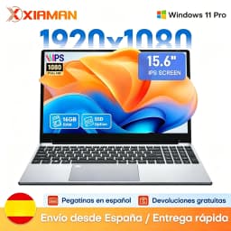 Xiaman 15.6" Intel Core I3 6006U/6100U Laptop Computer Windows 11 Pro Portable Notebook Pc Office Study Laptops with Fingerprint Unlock