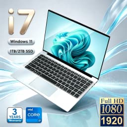 Intel Laptop 14.1" Laptop Computer Windows 11 Laptops Intel Core I7 9850H Intel Core I7 8650U 12GB RAM 1TB 2TB SSD Laptops Office Study Home Use Computer 1920*1080HD Notebook Computer
