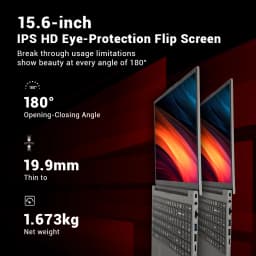 Firebat Laptop AS1 AMD R5 7430U 16GB DDR4 512GB SSD 15.6 Inch Windows 11 Notebook Type-C WIFI6 Backlit Full-size Keyboard