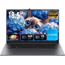 18.5' Laptop Intel Core M3-8100Y 3.4GHz, 16GB RAM 1TB SSD, Win 11 Pro Notebook Computer, FHD IPS Display 1920x1080, Full Keyboard with Numeric Keypad, USB-C HDMI RJ45, Dual Screen Support, Laptop for Work & Study